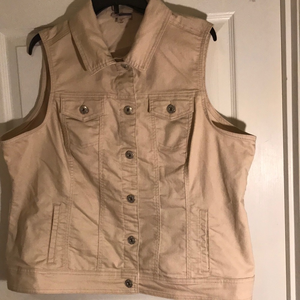 Dress Barn.   Denim Vest.